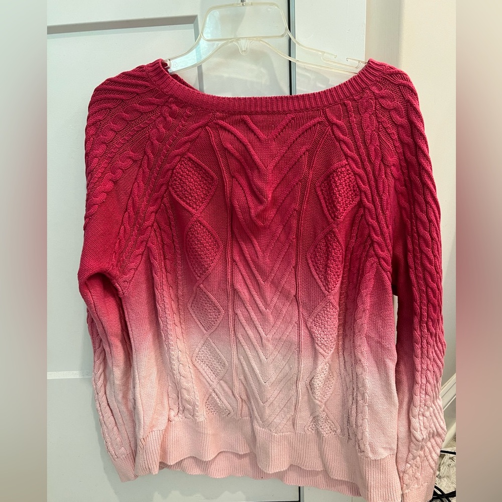 Talbot’s Women's Ombre Cable Knit Sweater